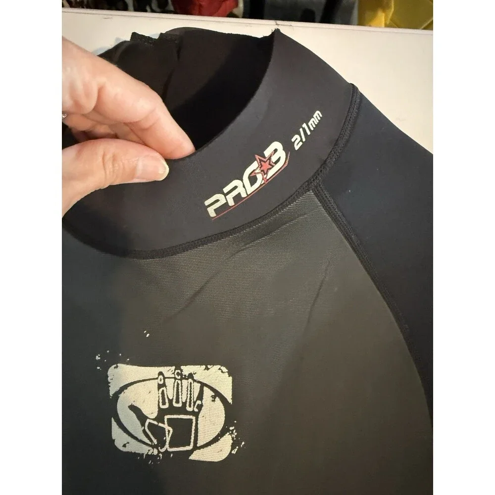 Body Glove Wetsuit Large Pro 3 2:1 Black Mens Shorty Snorkel Surf Scuba Suit New